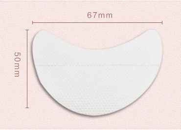 50mm X67mm 100 шт защита для подводки для глаз защитные накладки от теней для век Защитные Одноразовые накладки для глаз губы без ворса патч инструмент для макияжа накладки ресниц - Цвет: 50mm X67mm