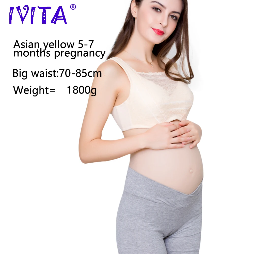 Лидер продаж реалистичный Силиконовый Модный Искусственный Мягкий живот IVITA для