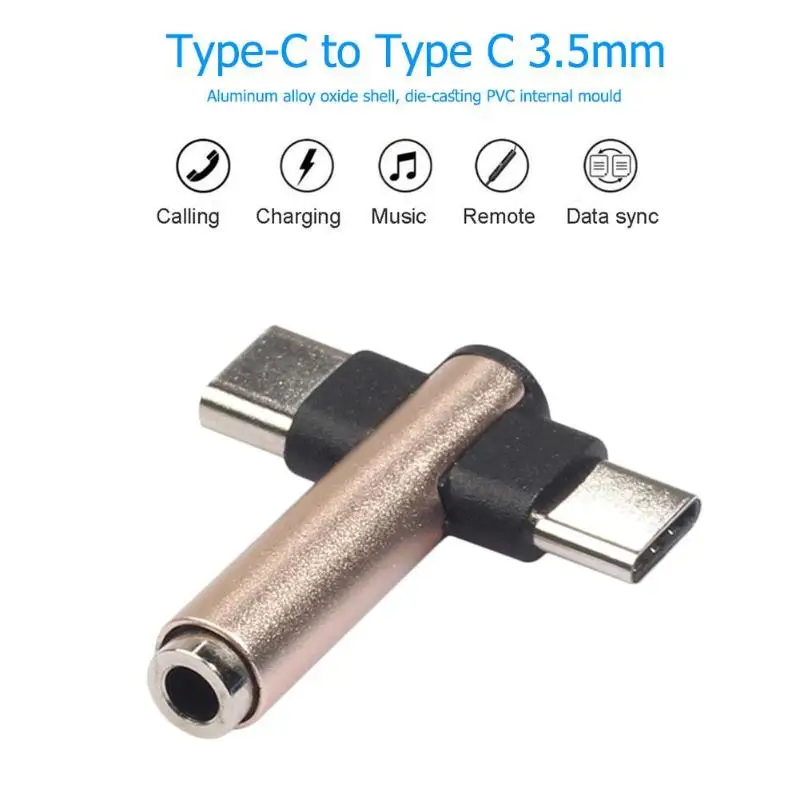 2 в 1 тип c до 3 5 мм аудио преобразователь для наушников USB C зарядный адаптер