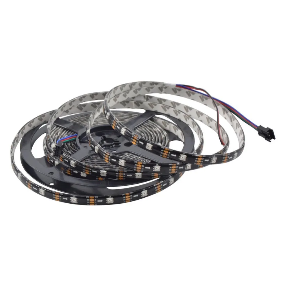 5 м SK9822 APA102 гибкая светодиодная лента 5050 RGB 30 светодиодов/м Водонепроницаемая