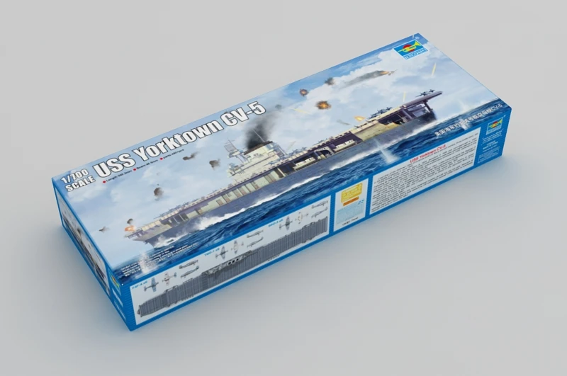 

trumpet 06707 1:700 American CV-5 "York city" aircraft carrier Assembly model