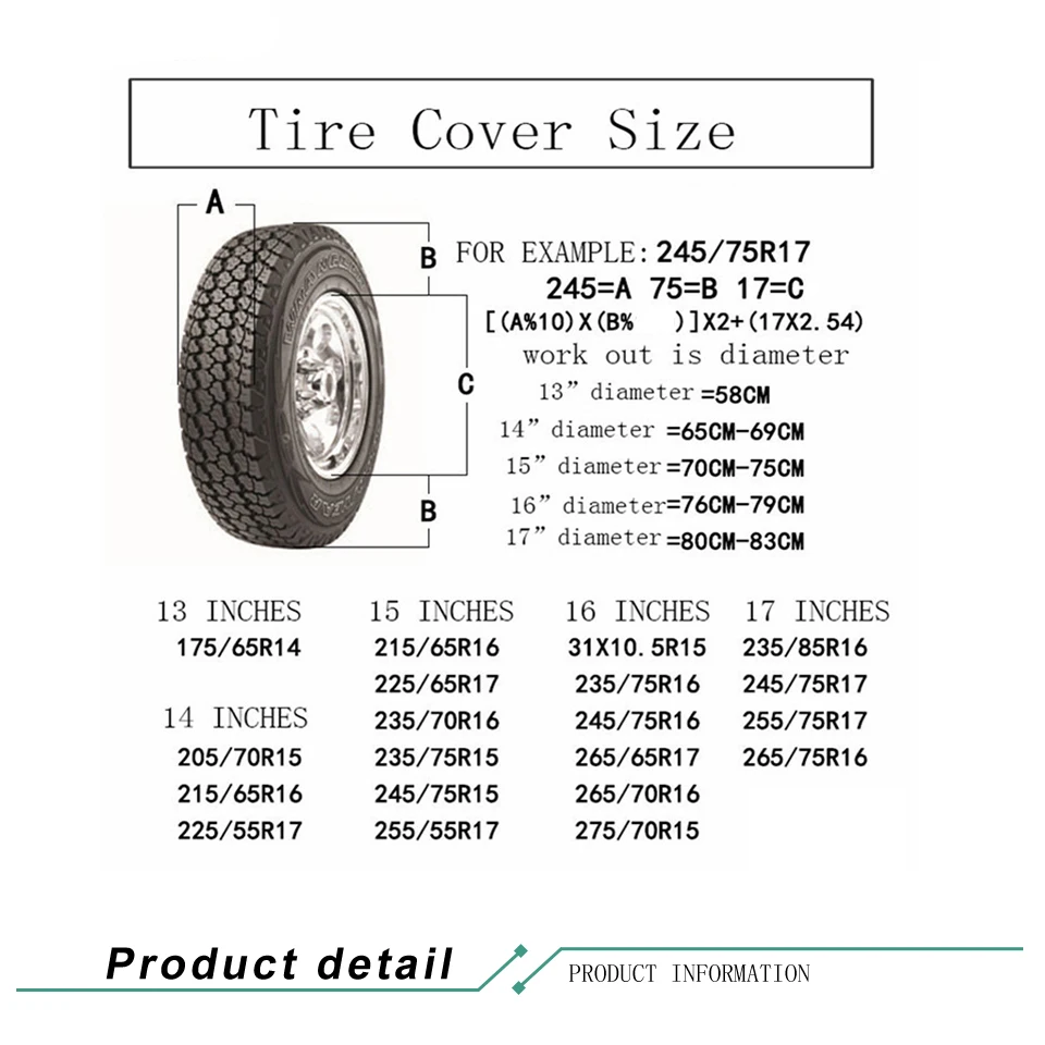 4WD 4X4 подходит для Toyota Land Cruiser 4500 EFI Mitsubishi Pajero, кожаный чехол для автомобильных запасных колес, защитный чехол