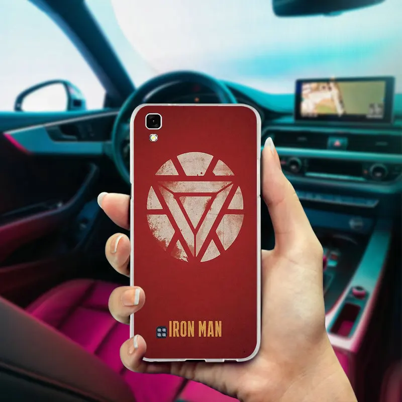 Мстители серии супергероев из ТПУ с логотипом мобильный чехол для телефона LG Spirit