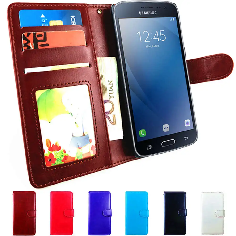 Чехол для телефона J2 2015 кожаный чехол-бумажник с откидной крышкой Samsung Galaxy J200H SM J200