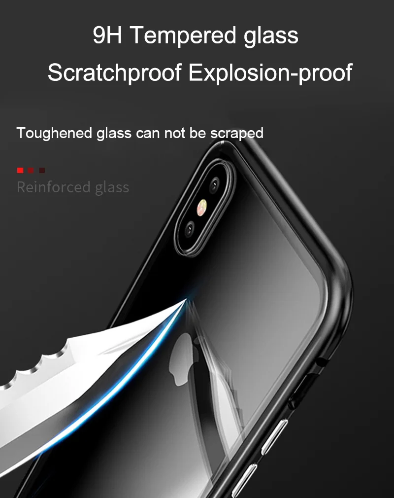 Чехол для телефона с магнитной адсорбцией s для samsung Galaxy S9 Note 9 8 S8 Plus, откидная крышка, чехол из закаленного стекла для samsung S7 S9 S8