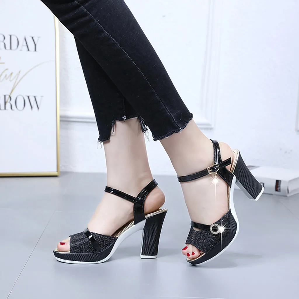 SAGACE/летние босоножки на высоком каблуке женская обувь модные для вечеринок