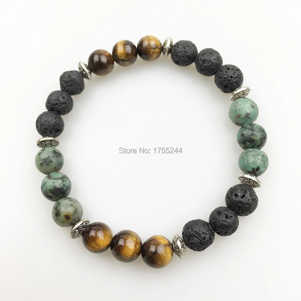 SN1220 высокое качество Лава мужской браслет Африканский Tuqurise Tiger Eye винтажный