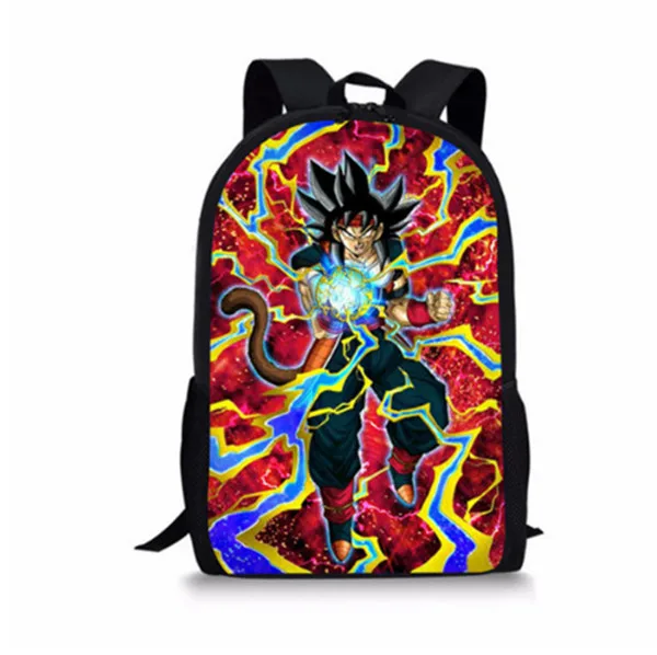 Nopersonality мультфильм аниме Dragon Ball Z Рюкзак Набор для мальчиков крутые дети Saiyan солнце Гоку Вегета рюкзак Детская школьная сумка - Цвет: H3544C