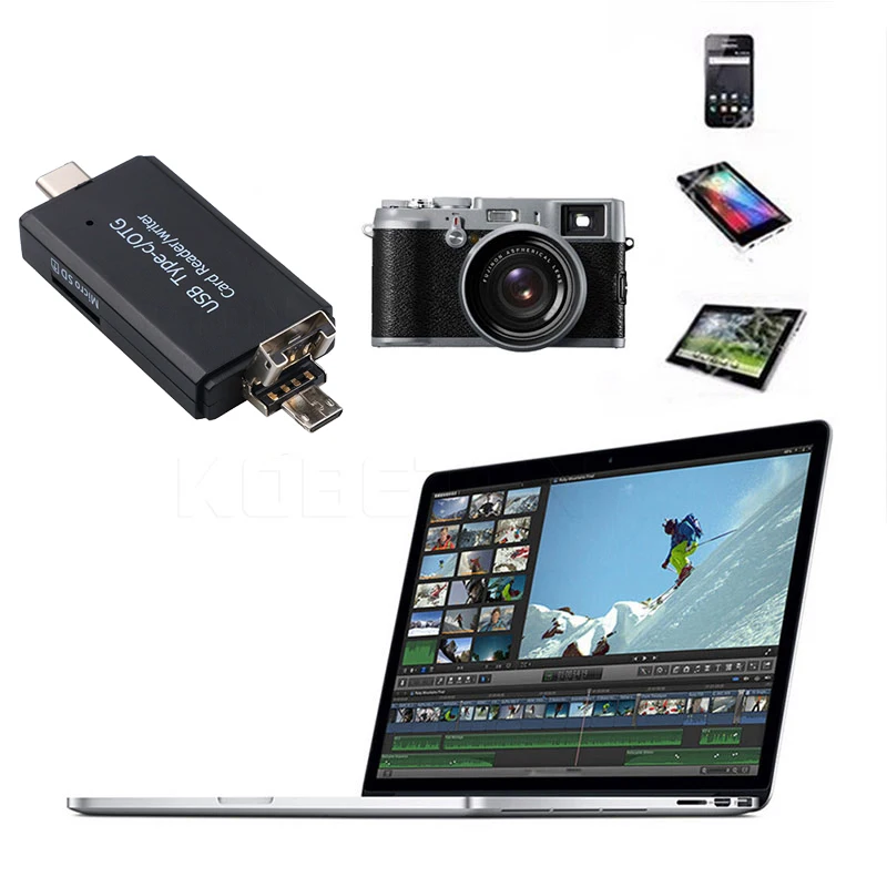 Kebidu высококачественный 3 в 1 Смарт кардридер для android otg USB 2 0 Micro (тип B) SD/MMC слот SD/TF