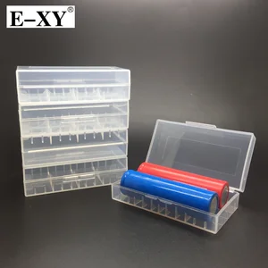 10 шт.лот 18650 батареи чехол жесткий пластиковый защитный чехол прозрачный 18650 аккумуляторная батарея коробка для хранения