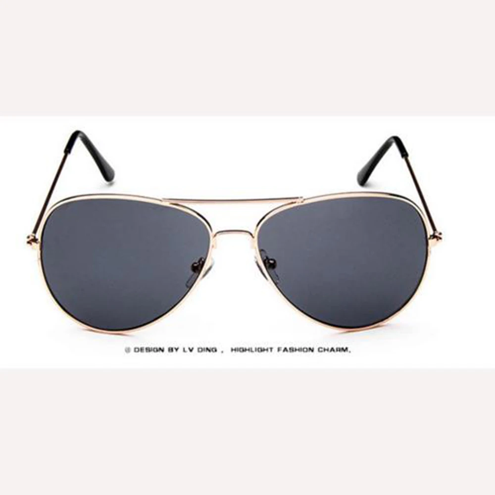 Модные ретро очки в металлической оправе солнцезащитные Желтая пленка ночного