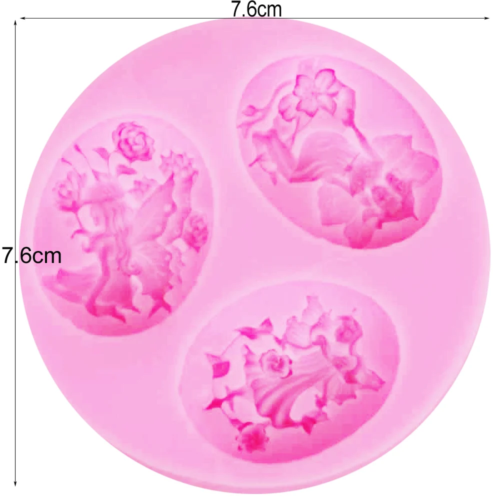 F1186 эпоксидная УФ-смола Феи Ангел цветок силиконовые формы инструменты для