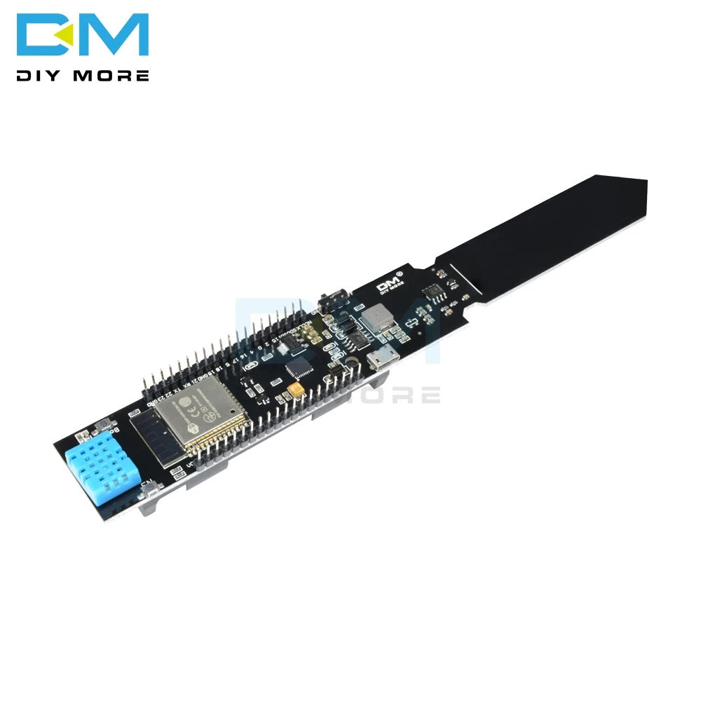 Датчик температуры и влажности почвы ESP32 DHT11 CP2104 Wifi Bluetooth модуль обнаружения 18650