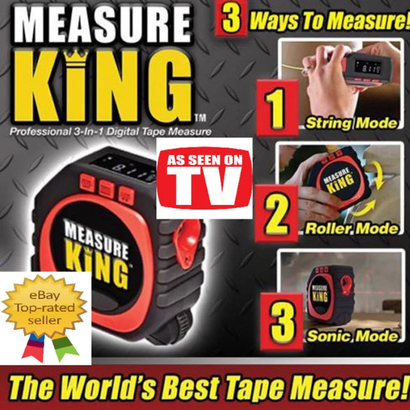 3 в 1 измерительная лента с рулонным шнуром режим измерения king High Impact Professional