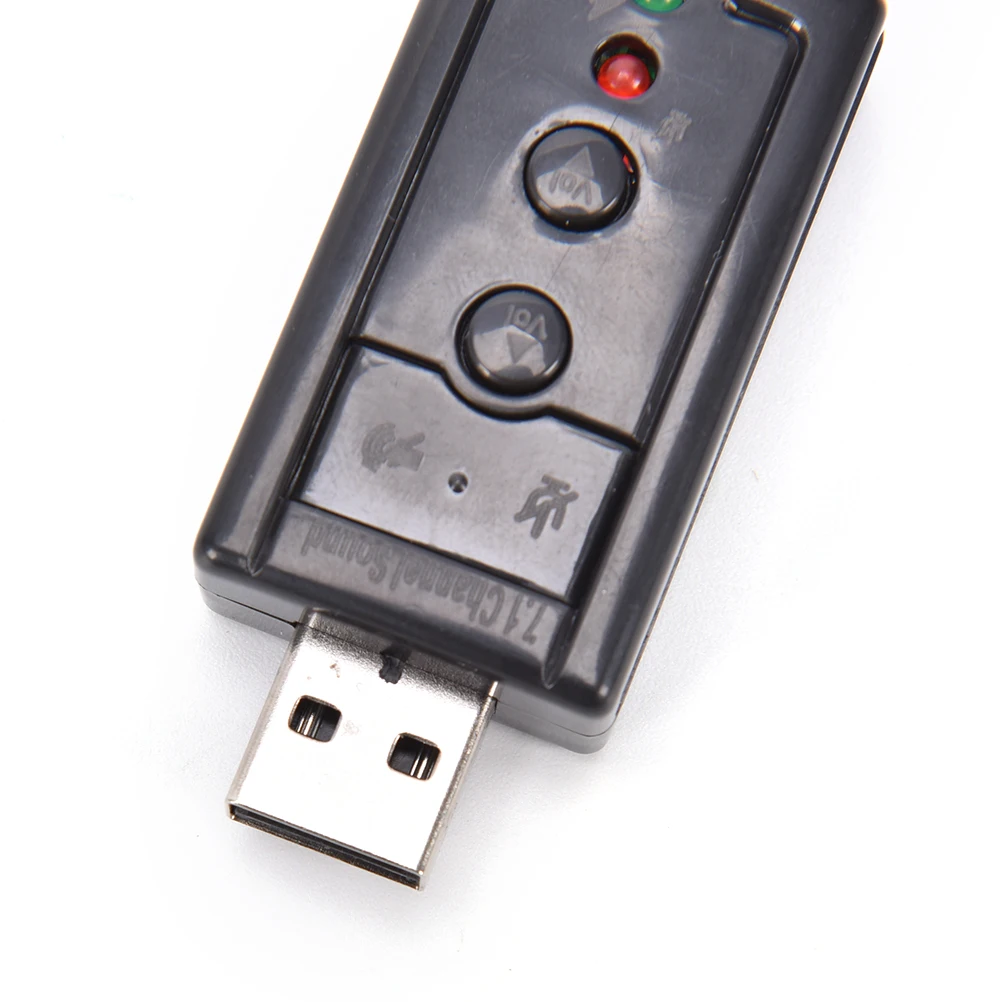 Внешняя звуковая карта USB 12 Мбит/с 7 1 канала 3D аудиоадаптер с гарнитурой 3 5 мм