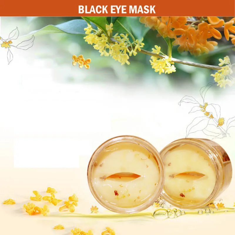 80 шт/бутылка Золотая маска для глаз Osmanthus уход за лицом патчи сна здоровье