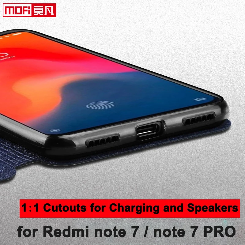 Чехол для xiaomi redmi note 7 pro, чехол для redmi note 7, флип-чехол, кожаный чехол-книжка, Магнитный чехол, роскошный силиконовый чехол для redmi note 7Pro для мужчин
