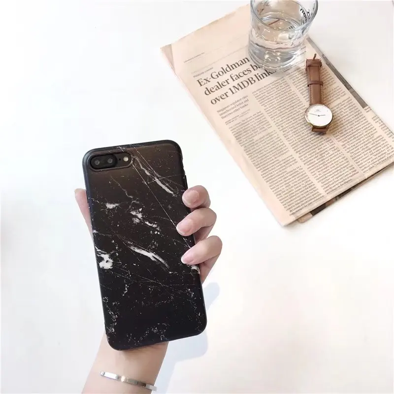 Для iPhone 6 S Чехол 3D новые модные роскошные Дизайн Мрамор Мягкий силиконовый чехол