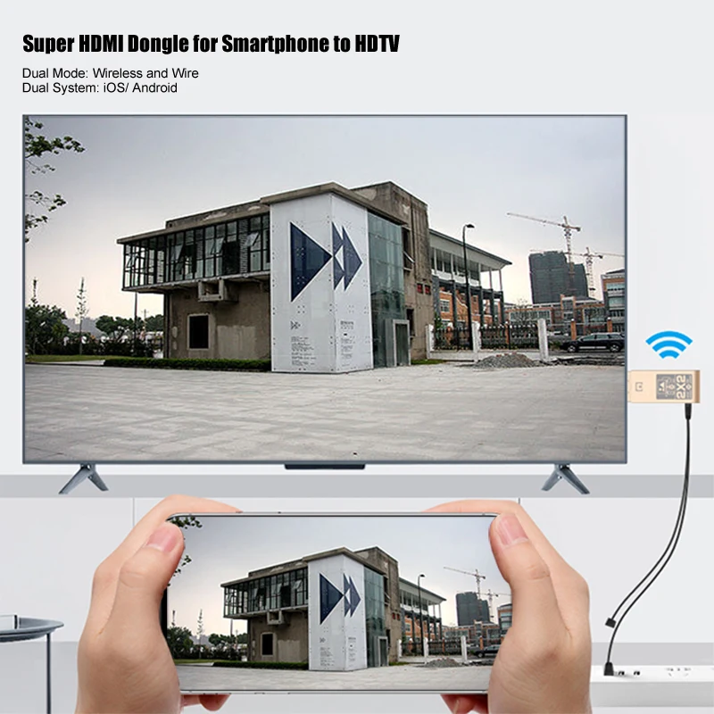 Беспроводной WiFi Дисплей HDMI донгл приемник беспроводной зеркало литой адаптер