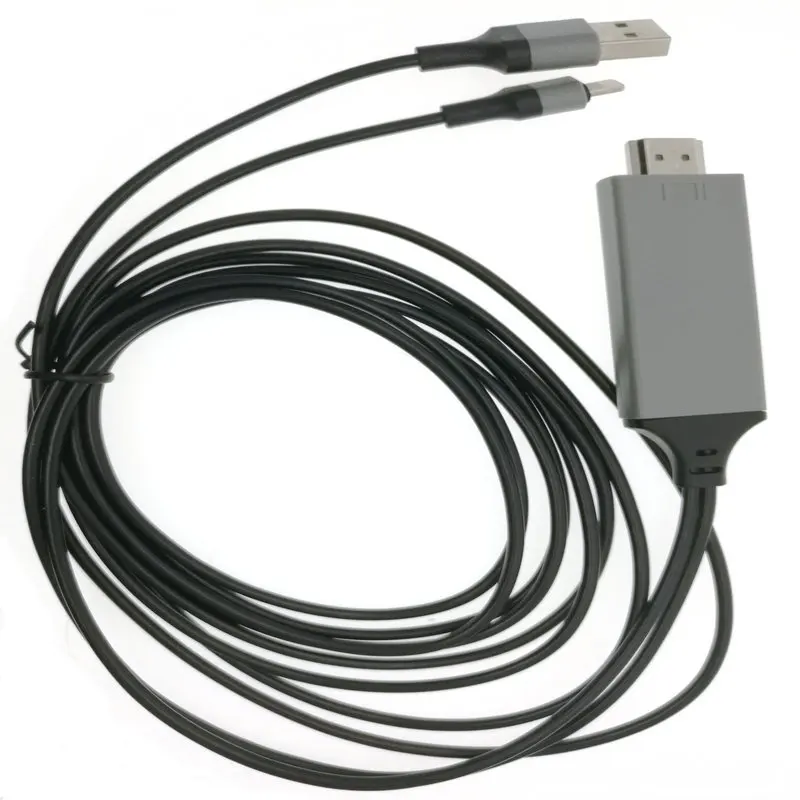 MHL кабель для iphone проектора/ТВ 2 м HDMI 1080P HD ТВ адаптер X|Кабели HDMI| |