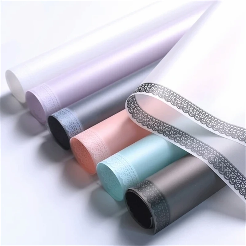 New Solid Color Lace Flower Wrapping Paper Gift Packaging Florist Bouquet florist Supplies 10sheet | Дом и сад