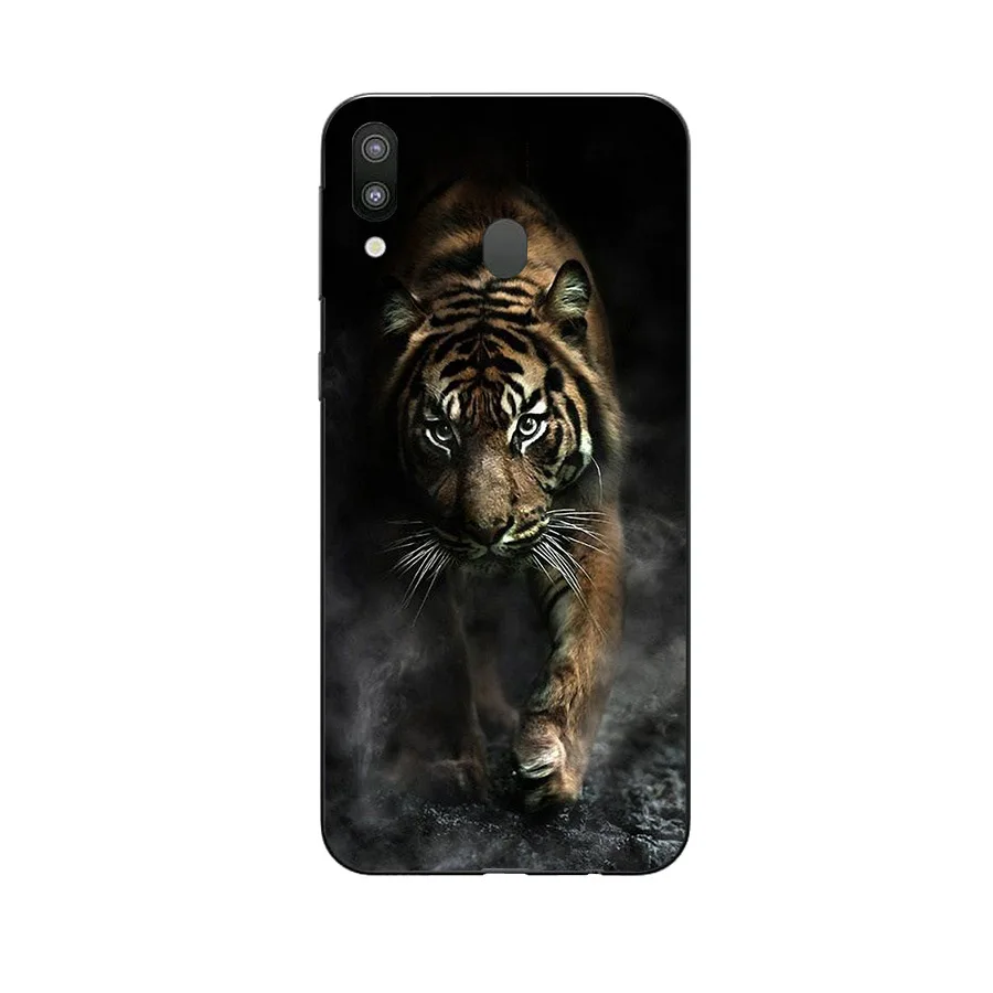 Чехол для Samsung Galaxy M20 мягкий силиконовый чехол из ТПУ с цветочным узором телефона |