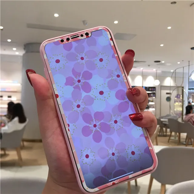 Цветы Леопард Сейлор Мун шаблон закаленное стекло для iphone XS max XR X экран протектор защитное стекло