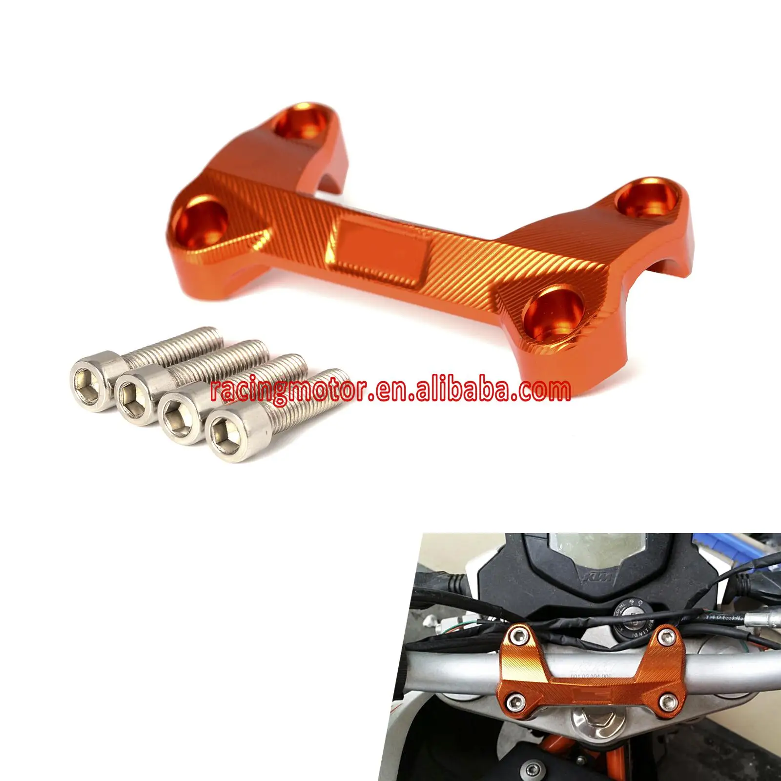 Крепление на руль CNC для KTM 125/200/390 Duke 2011 2012 2016 2014 2015 2016|bars class|clamp hosebar pink |