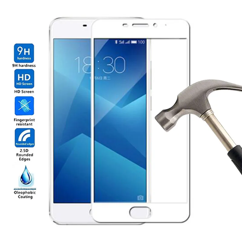 

2.5D полное покрытие, защита экрана, закаленное стекло для Meizu M5 Note Meilan Note 5, премиум-пленка, защитный чехол для телефона