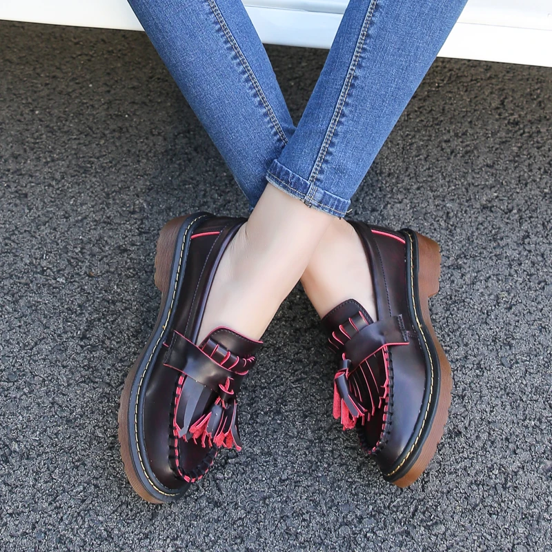 Teahoo/классические женские лоферы туфли слипоны из мягкой кожи на плоской подошве