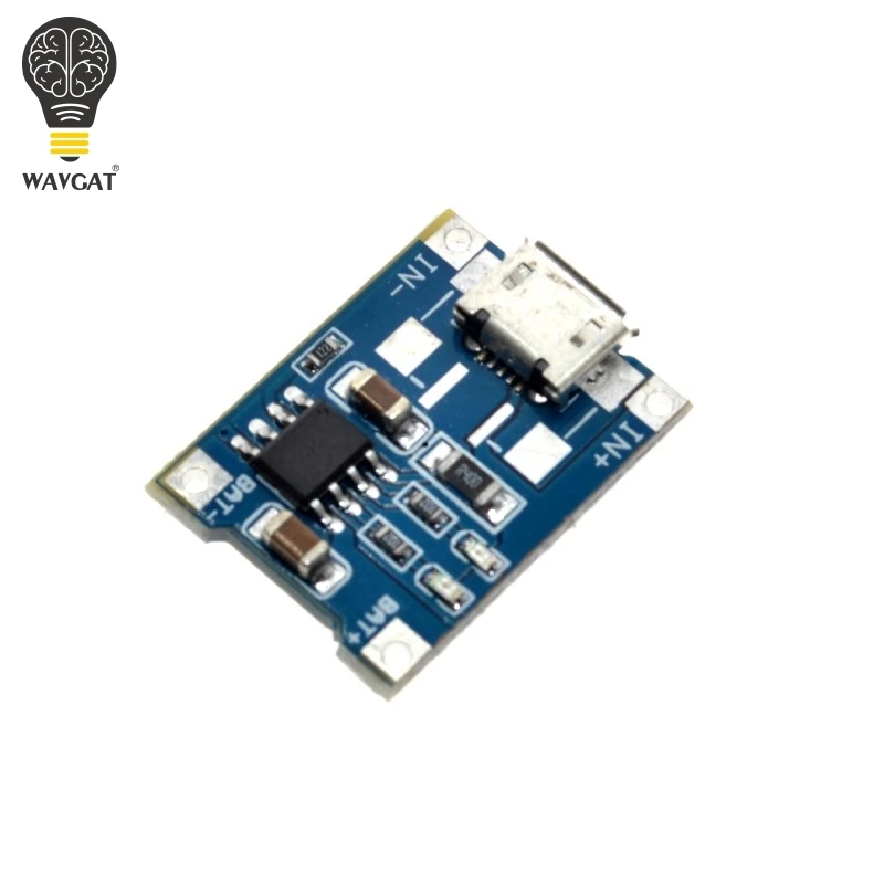 Зарядное устройство WAVGAT 5V 1A Micro USB 18650 литиевая батарея модуль зарядного