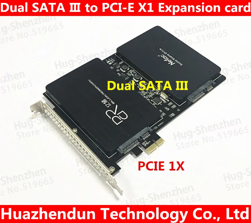 Бесплатная доставка DEBROGLIE DB-23561 двойной SATA III к PCIe SSD адаптер карта для Windows XP/7/8/10/сервер