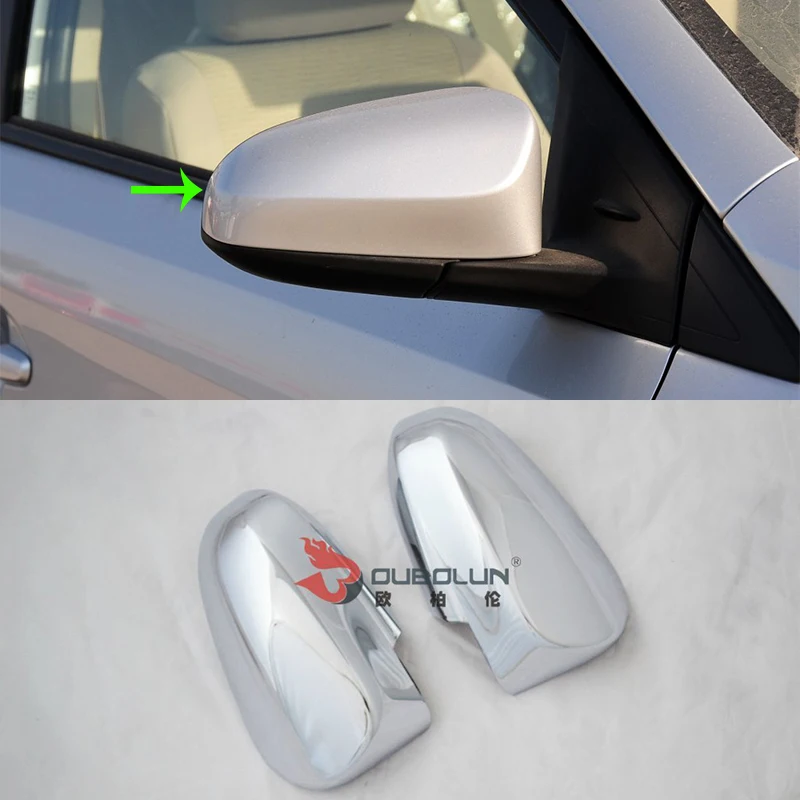 

Car Accessories Exterior Decoration ABS Chrome Rearview Side Door Mirror Cover Trim For Toyota Vios/Yaris Sedan 2014 Car-styling