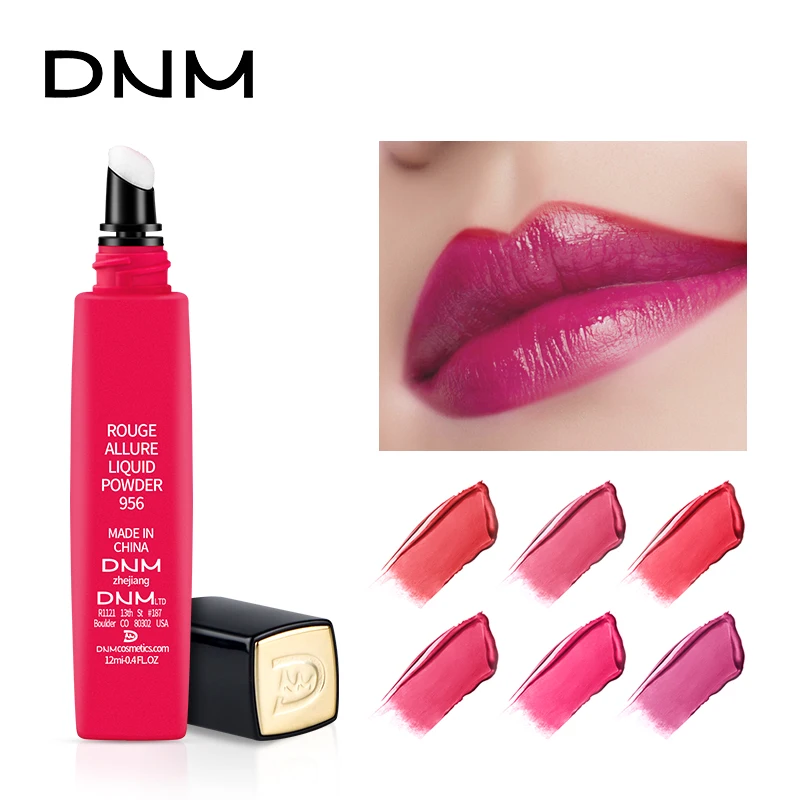 DNM натуральный красящий не ореол окрашивающий бархатный матовый блеск для губ 6