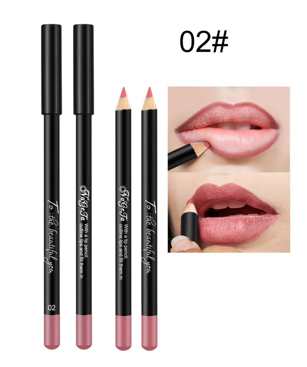 12 цветов сексуальный матовый карандаш для губ Lipliner карандаш для губ Matt Nude Lipsliner набор ручек Красота Макияж инструмент косметический
