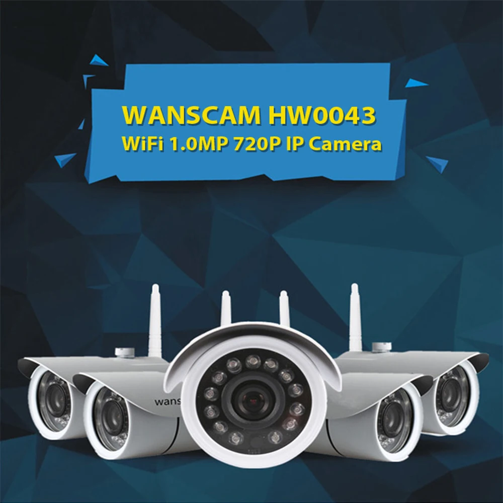 WANSCAM HW0043 Wi-Fi ip-камера P2P Onvif 1.0MP 720 P ИК ночного видения обнаружения движения