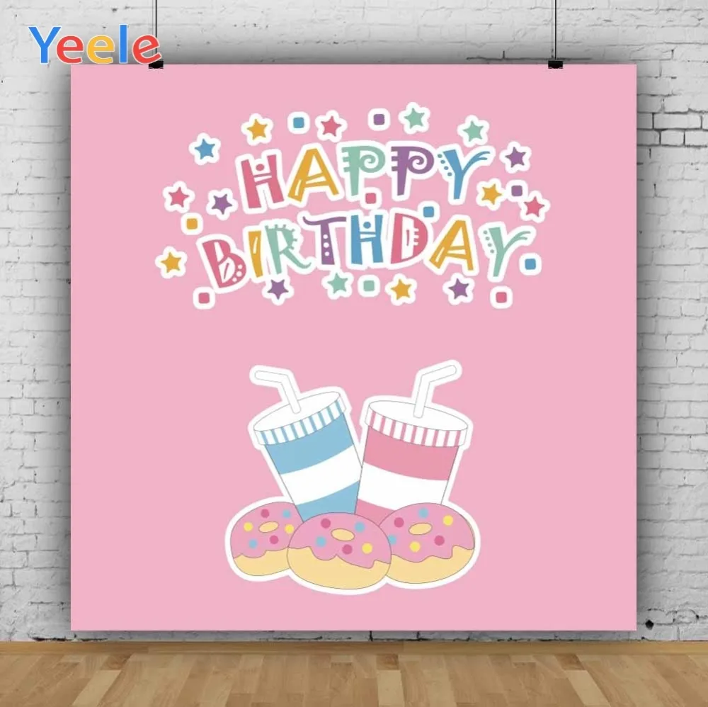Yeele Junk Food Cola Sprite пончик звезда День рождения ребенка фотографии фоны