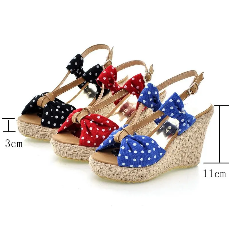 Богемные пляжные сандалии ASILETO на танкетке для женщин высокие каблуки эспадрильи