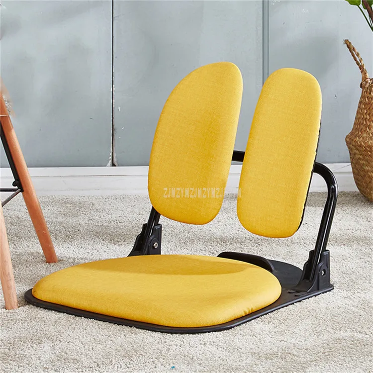 yellow Складные стулья для гостиной, одно мягкое сидение, спинка для сидения, эргономичный дизайн, компьютерное кресло без рукавов, мебель - Цвет: yellow