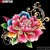 homfun full squareround drill 5d diy diamond painting flower landscape embroidery cross stitch 3d home decor gift a13004