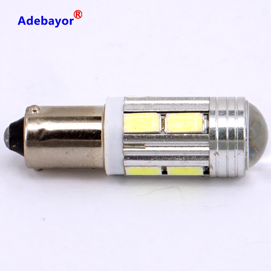 500 шт./лот белые автомобильные лампочки BA9S 12 В Автомобильные светодиодные лампы