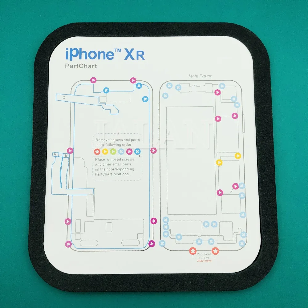 Профессиональные инструменты разборки для ip 6 6s 6p 6s p 7 7p 8p X XS MAX XR винты и части удалить/разместить соответствующие места
