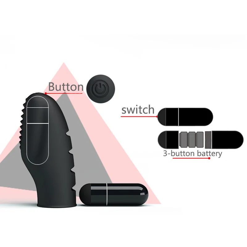 Вибратор на палец для взрослых Стимулятор точки G клитора водонепроницаемый секс