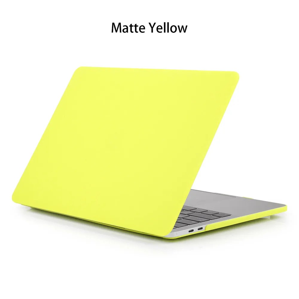 Yellow Чехол для ноутбука APPle MacBook Air Pro retina 11 12 13 13,3 15 15,4 дюймов с сенсорной панелью, чехол для MacBook New Air 13 A1932 - Цвет: Yellow