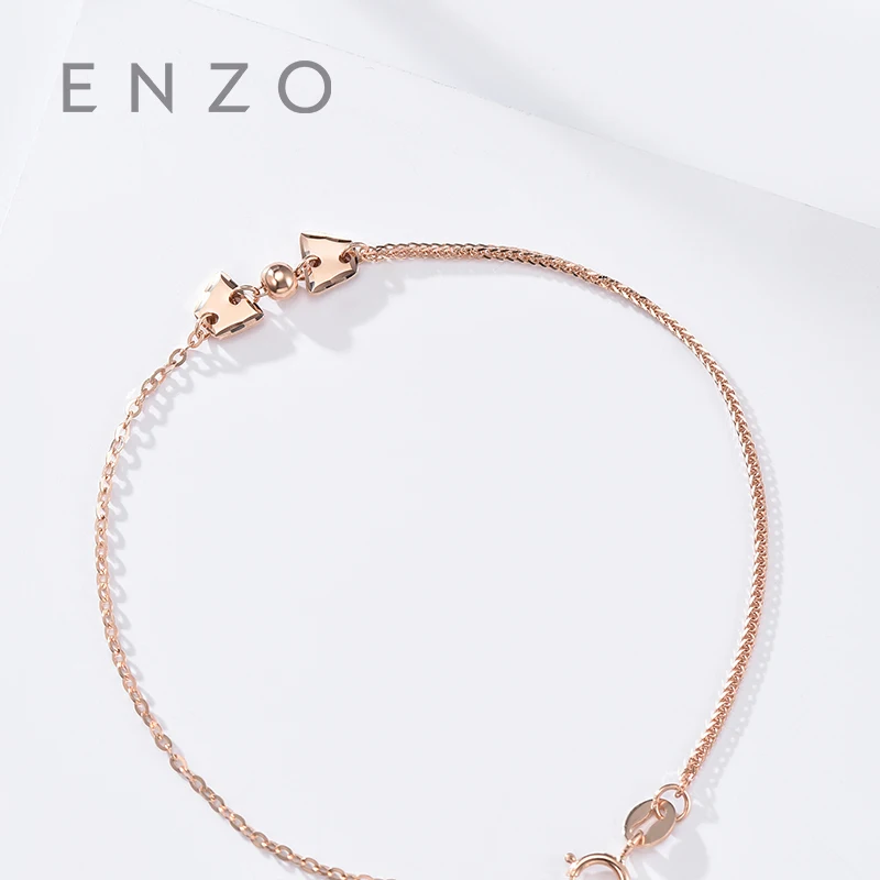Pure 18K Rose Gold Bracelet For Women Miss Girls Gift Female Fine Jewelry Genuine Real Solid Chain Upscale New Party Trendy | Украшения и