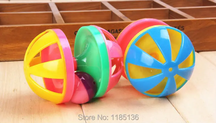 2016 Новый Стиль 2 Шт. Домашняя Кошка Игрушка Колокол Мяч Пластиковые Собака Играть