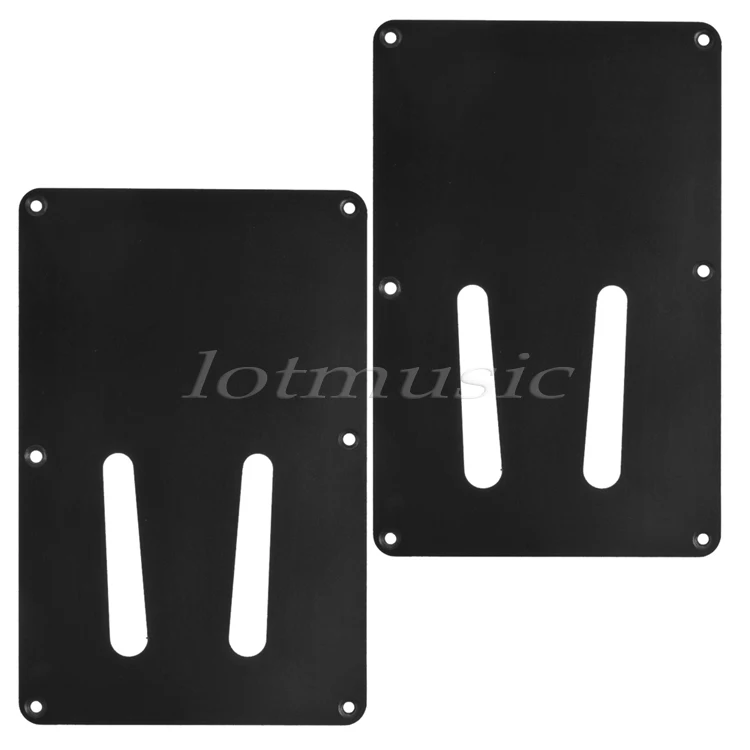 2Pcs Guitar Trem Cover Back Plate Tremolo Cavity Cover for Fender ST Guitar Replacement kaish gold st strat guitar trem tremolo bridge full size block vintage bent saddles