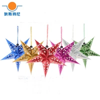 6pcs 90cm big size five pointed star christmas pendant for drop ornaments ceiling decorative