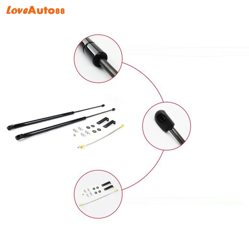

Car Styling 2PCS For Hilux Revo 2016 2017 2018 2019 Front Hood Engine Cover Hydraulic Rod Strut Spring Shock Bar