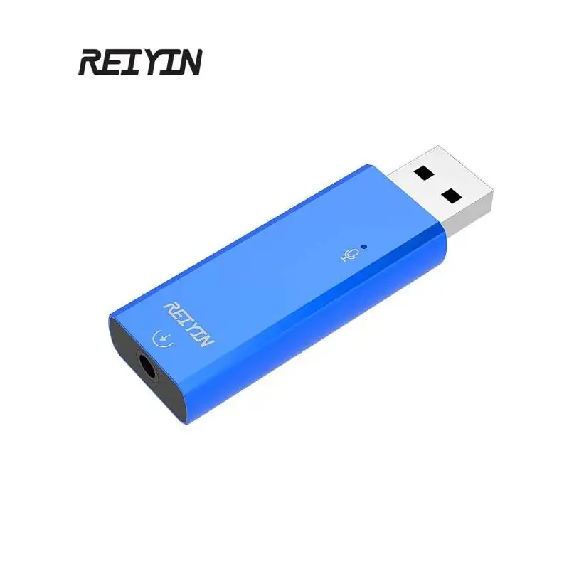 

Reiyin USB DAC Toslink Optical Audio Converter PC Game 192khz 24bit HIFI Music Portable Adapter With MIC